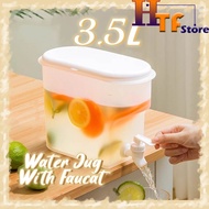 3.5L Water Jug With Faucet Refrigerator Cold Kettle Ice Water Tank Drink Dispenser Beverage Juice Drinkware Container