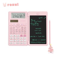 ROXUL Writing Tablet Math Calculator, 6.5-inch Writing Tablet 2-In-1 Foldable 82MS Scientific Calcul