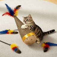 Essential Cat Toys: Rolling Ball with Bells & Feathers Mainan Kucing Penting: Bola Berguling dengan 