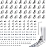 40 Sets Silver 2020 Corner Bracket Kit for 2020 & 2040 Aluminum Extrusion - 40 2028 Brackets with Gu
