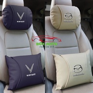 Gối Tựa Đầu Ô Tô Và Tựa Lưng Ô Tô Da In Logo Hãng Xe - Gối Ôm cao cấp siêu mềm êm chống đau lưng mỏi