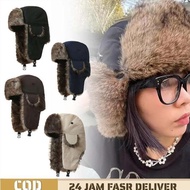 Ushanka Winter Hat Thick Fur Russian Winter Hat Pilot Hat Warm Hat with Ear Flap Unique Color