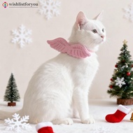 Wishlistforyou Pet Wing Collar Scarf Solid Color Collar Cats and Dogs Pet Collar Drool Bib Adjustabl