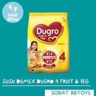 Susu Dumex Dugro 4 Fruit &amp; Veg - 850g Susu Formula Susu Budak susu kanak-kanak susu tepung susu budak umur 3-6 tahun