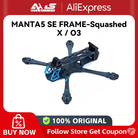 Axisflying MANTA 5 SE Frame KIT Squeshed X 5inch FPV Frame Support O3 19mm Camera For FPV RC Drone R