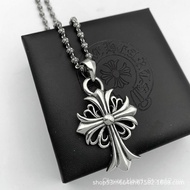 Chrome Hearts High Version Chrome Hearts Classic Cross Flower Necklace Fashion Unique Niche Design P