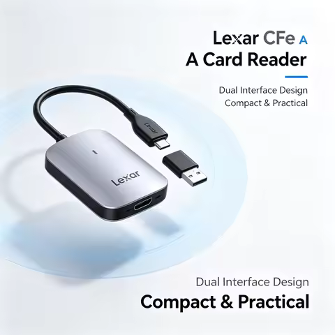 Lexar USB 3.2 Gen2 CFe A Memory Card Reader Lexar CFexpress Type A Reader Type-C Type-A Connector fo