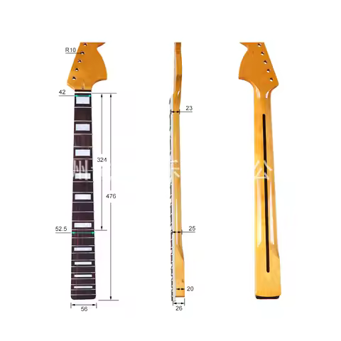 Big Head Electric Guitar ST Neck 22 Pin 6 String Bright Light Plus Maple Electric Guitar Edging Neck