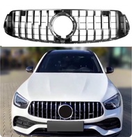 for 2020-2022 X253 GLC-Class Mercedes Benz GLC350 GLC300 GLC250 GLC43 GT Upper Bumper Hood Mesh Fron