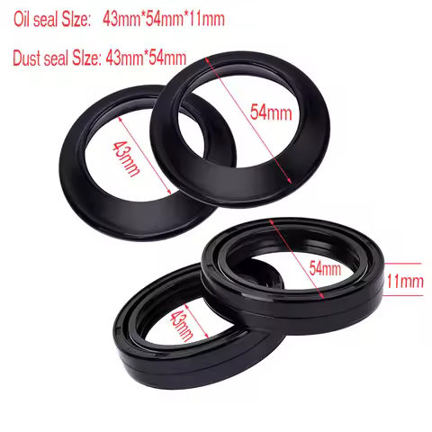 43x54x11 43 54 11 Motorcycle Front Fork Oil Seal Dust Seal For Aprilia DORSODURO 750 SHIVER 750 MANA
