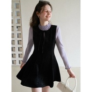 [EGGKA]Waist bow tie dress