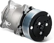 maXpeedingrods Universal A/C Compressor with PV8 Clutch SD 508 5H14 R134A 12V Serpentine Belt Type