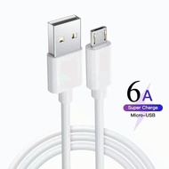 Android Charging Cable 1M Micro USB (Small) 6A Fast Charging for Realme Xiaomi Tablet Mobile Phone C