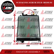 518008 Suzuki F6A Scrum Radiator Assembly 3 Stud Medium M/T 325x340 PM23 RP-022 POLAR BRAND