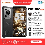 OUKITEL Fossibot F112 PRO 5G Handphone 24GB+256GB 6.88inch 120Hz Screen 7150mAh 50MP+5MP Camera Andr