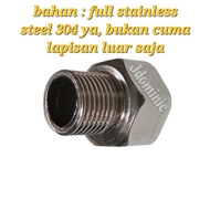 Converter converter external thread male 3/4 to 1/2 thread inside female stainless steel standard th