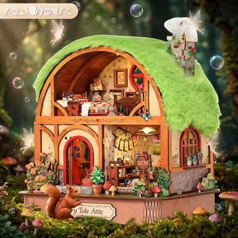 Book Nook Kit 3D Wooden Puzzle Eleanor's Secret DIY Miniature Dollhouse The Forest House Model Build