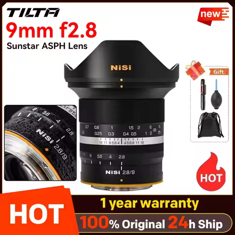 NiSi 9mm f/2.8 Sunstar ASPH Lens Manual Focus APS-C Ultra Wide Angle for Sony E for Canon RF Fujifil