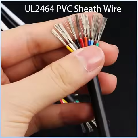 UL2464 PVC Wire 30 28 26 24 22 20 18 16 14AWG Multi-Core 2 3 4 5 6 7 8 9 10 Cores Channel Audio Powe