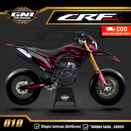 (BISA COD) Decal Stiker Dekal sticker CRF 150 L - Variasi LIs Motor CRF Custom Nama Nomor full body
