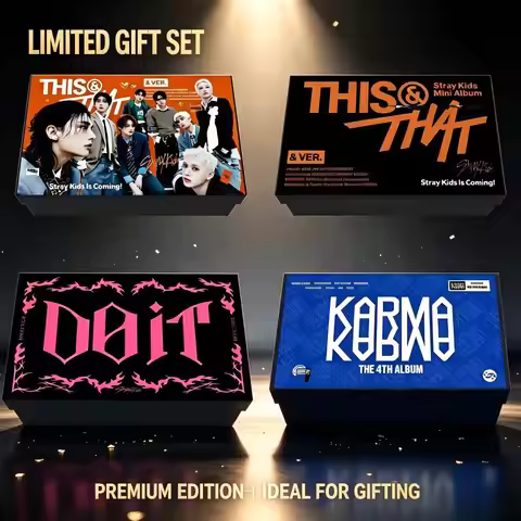 New gift box StrayKids SKZOO KARMA DO IT album THISTHAT standing photo sticker small card hanging ro