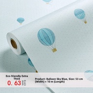 Eco-Friendly Formaldehyde-Free Childrens Wallpaper Cartoon Sailboat Self-Adhesive Decoration