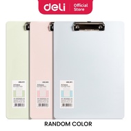 Deli Clip Board Vertical Fancy Clipboard A4 Writing Pad Office School Stationery Assorted Colors (1
