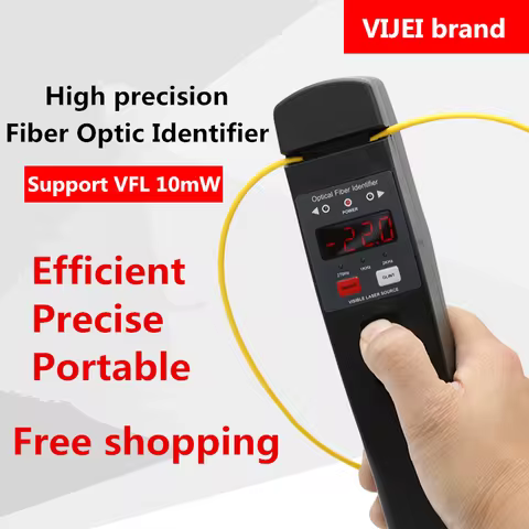 VIJEI 1906/1906A Fiber Optic Identifier Live Fiber Optical Identifier with Built in 10mw Visual Faul
