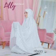 Layna_Shop Ahsani Mukena Lily | Mukena Dewasa Putih Bersih Mukena