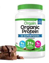 🔥Best Seller in USA🔥 Orgain Organic Protein and Superfoods Plant Based Protein Powder, Creamy Chocolate Fudge, 2.64 lbs 🔥 ขายดีที่สุดใน USA🔥 | Protein Powder | Protein shake