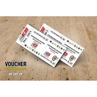 Custom Ticket Coupon/ Gift/ Gift Voucher for your loyal customers