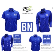 Baju Kemeja Korporat (LOGO BN (DACING), LOGO BN (TULISAN) FC899G PENDEK, FC999G PANJANG (DESIGN TERB