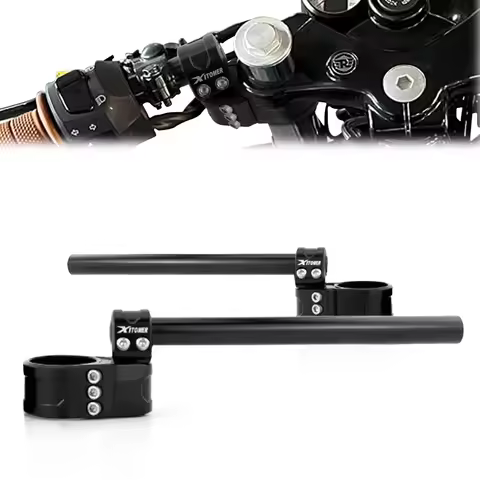 Fit For 37mm 41mm 43mm 50mm 53mm 55mm Adjustable Clip-ons Handlebar Motorcycle Handlebar Clip-On Han