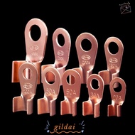 GILDAI 10pcs/pack OT Wire Nose Terminal Crimp, Bolt Hole Copper OT Cable Connector Kit, Non-Insulate