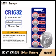 Sony CR1632 CR 1632 3V 120mah Lithium Battery LM1632 BR1632 ECR1632 For Watch Car Key Remote Control Calculator Button Cell