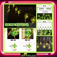 [RAYA 2025] 10L/20L 55/80mm Crystal Ketupat LED Chasing Decoration Lights Hari Raya Aidilfitri Lampu