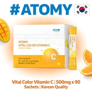 ATOMY VITAL COLOR VITAMIN C 500mg 2g x 90 Sachets | Korean Immune Support Supplement | 7 Color Food 