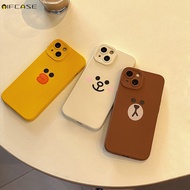 For OPPO Find X6 X5 X3 Pro Lite F11 R17 R15 R15X K1 R11S Phone Case Cartoon Bear White Rabbit Bunny Cute Yellow Duck Chicken Frosted Matte Soft Silicone Casing Cases Case Cover