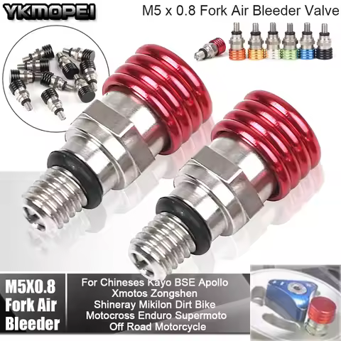 Motocross M5*0.8 Fork Air Bleeder Relief Valve For YZ YZF YZ85 YZ125 YZ250 YZ250F YZ450F WR250F WR45