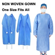 1/5PCS Non Woven Gown SMS Disposable Non-woven Fabric Isolation Gown Plastic Apron