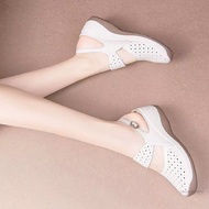 ผู้หญิงฤดูร้อนรองเท้าแตะกลางแจ้งรอบหัว WEDGE สบายรองเท้าแตะกันลื่นสำหรับ Office Date Dance สวมใส่ทุก