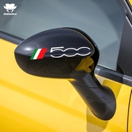 2PCS Car rearview mirror decoration sticker car body sticker For Fiat 500 500C 500X 500L car accesso