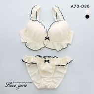 Love gerie dolly mellow heart bra panties set (Sizes A-D)(49460687)(Direct from Japan)1