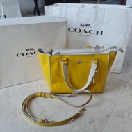 Tas Coach Yellow sling bag preloved