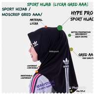 Sport Hijab Tudung Cooling Hijabs Full Instant Wrinkle Free Tudung