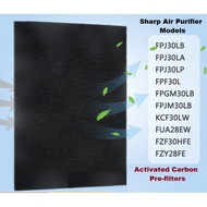 for Sharp Air Purifier Activated Carbon Pre-filter FZ-F30HFE,FP-J30TA,FZ-Y28FE,FP-F30L-H,FP-F30TA,FPJ30LA,FPJ30LB