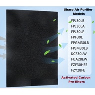 for Sharp Air Purifier Activated Carbon Pre-filter FZ-F30HFE,FP-J30TA,FZ-Y28FE,FP-F30L-H,FP-F30TA,FP