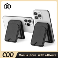Magsafe Wallet Card Holder Portable Leather Wallet Holder Stand For Iphone Easy Take Cards Wallet