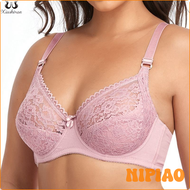 Xiushiren Franse Stijl Perspectief Kanten Beha Ultra Dunne Katoenen Ondergoed Volledige Cup บราลดขนา