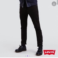 Levis 男款 30腰上寬下窄 512 Taper低腰窄管牛仔褲 黑色基本款